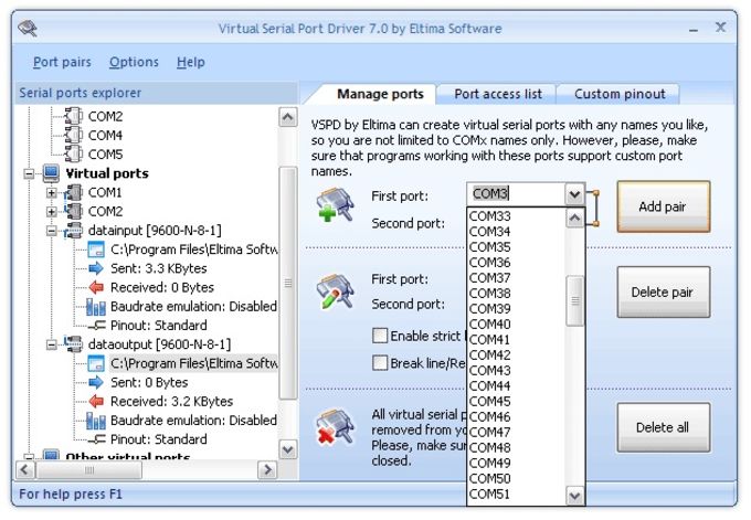 virtual com port drivers